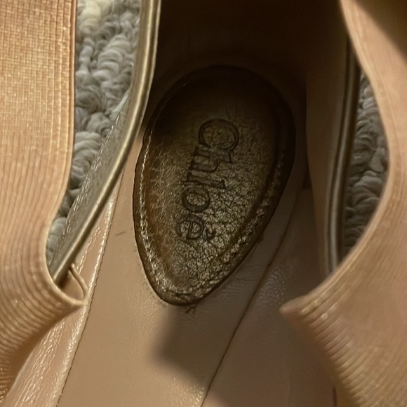 8.5 gold Chloe ballet slippers - Picture 4 of 4